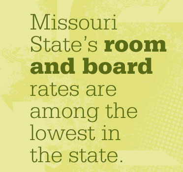 Missouri State's room and board rates among lowest in state