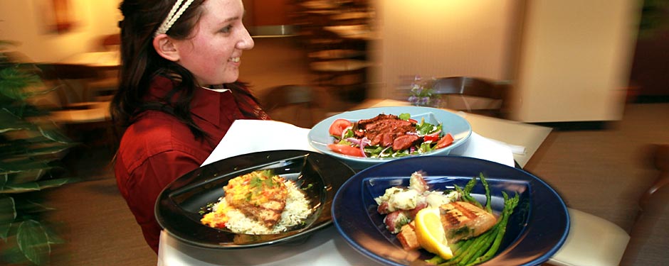 Student-managed Carrie’s Café serves up delicious lunches on Tuesdays and Thursdays during the spring semester.