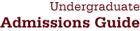 Undergraduate Admissions Guide