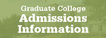 Graduate College Admissions information