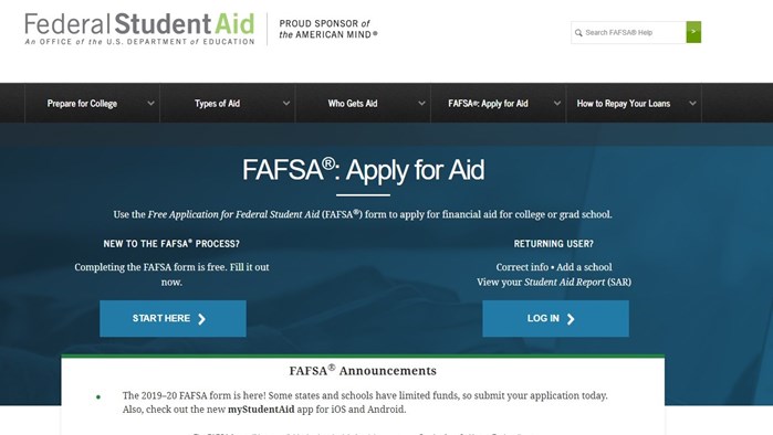 2019-2020 FAFSA Priority Deadline