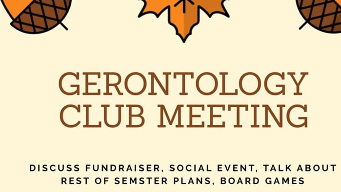 Gerontology Club Meeting