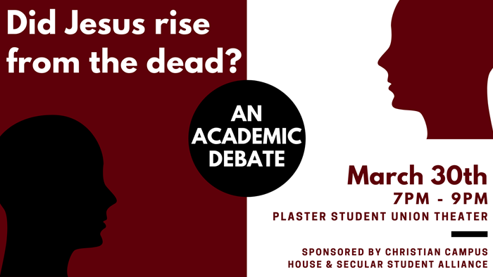 CANCELLED:  Did Jesus Rise from the Dead? An Academic Debate