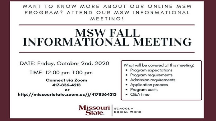 Master of Social Work Informational Meeting