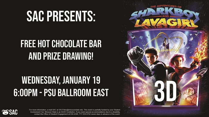 SAC Presents Childhood Throwback Film: The Adventures of Sharkboy and Lavagirl in 3D