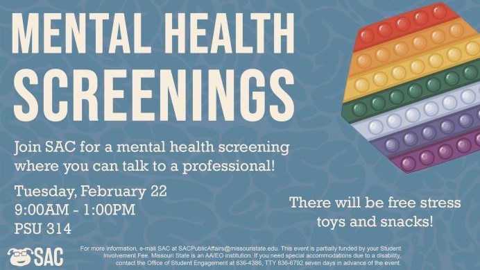SAC Presents: Mental Health Screenings