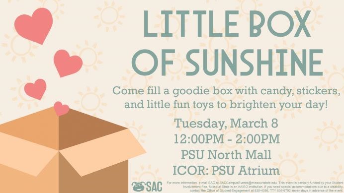 SAC Presents: Little Box of Sunshine