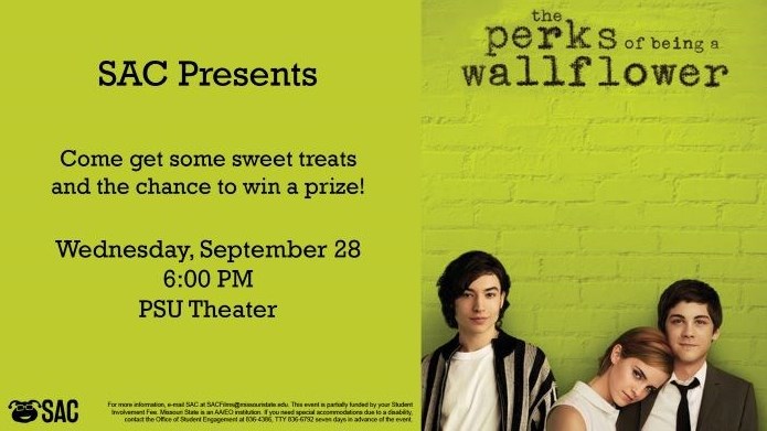 SAC Presents The Friendship Film Series: The Perks of Being a Wallflower