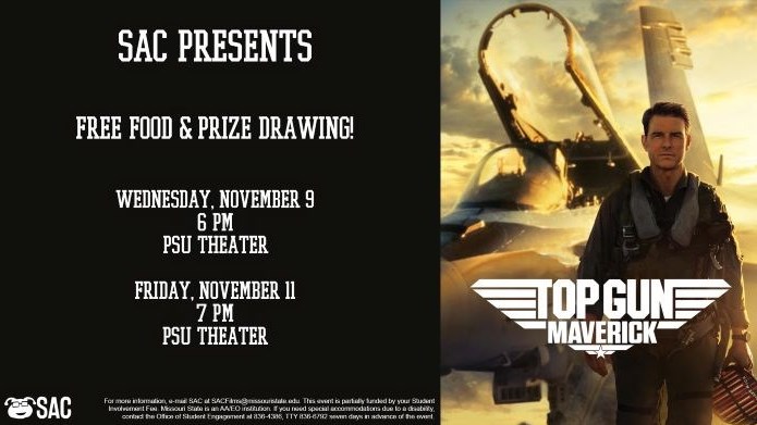 SAC Presents Blockbuster Film: Top Gun Maverick
