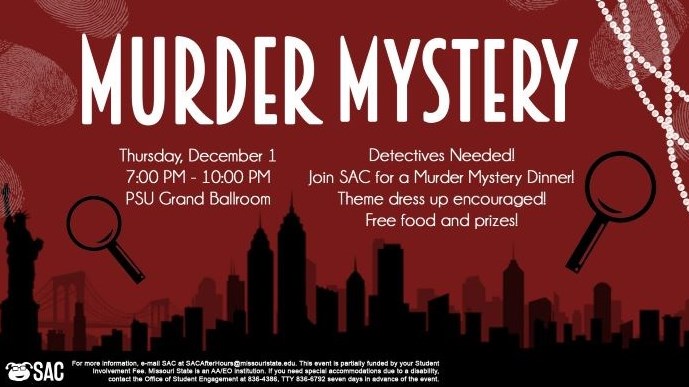 SAC Presents: Murder Mystery