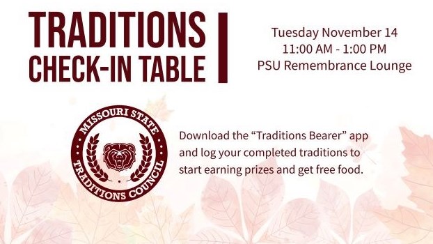 Traditions Check-In Table
