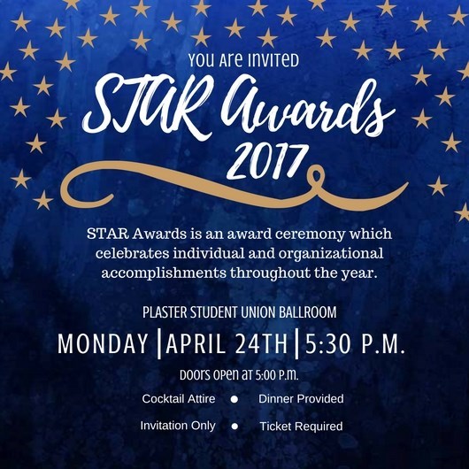 STAR Awards Calendar of Events Missouri State University
