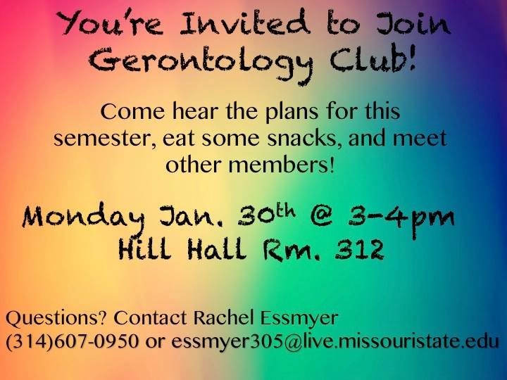 Join Gerontology Club