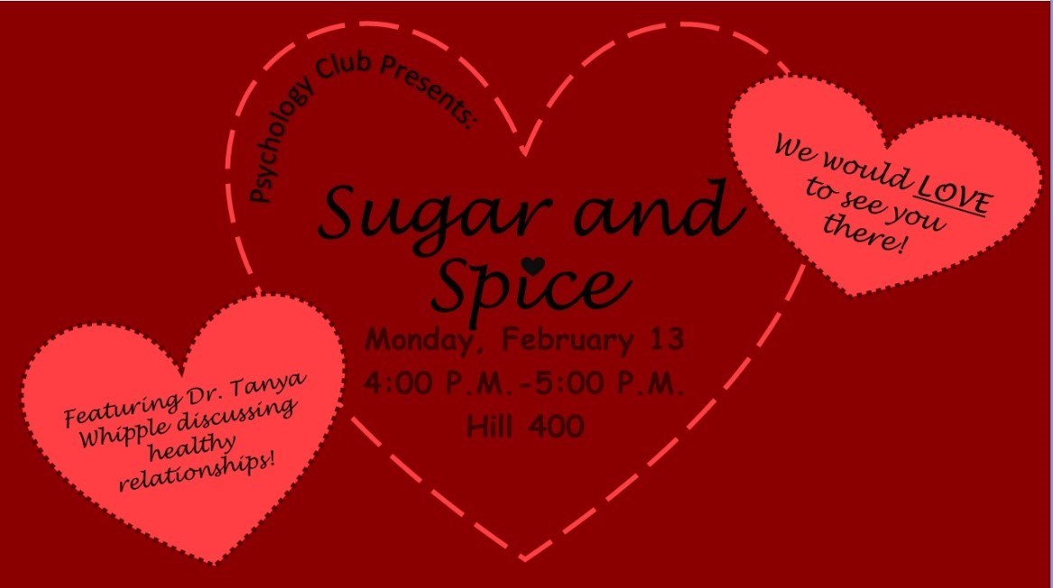 Psychology Club Presents: Sugar and Spice