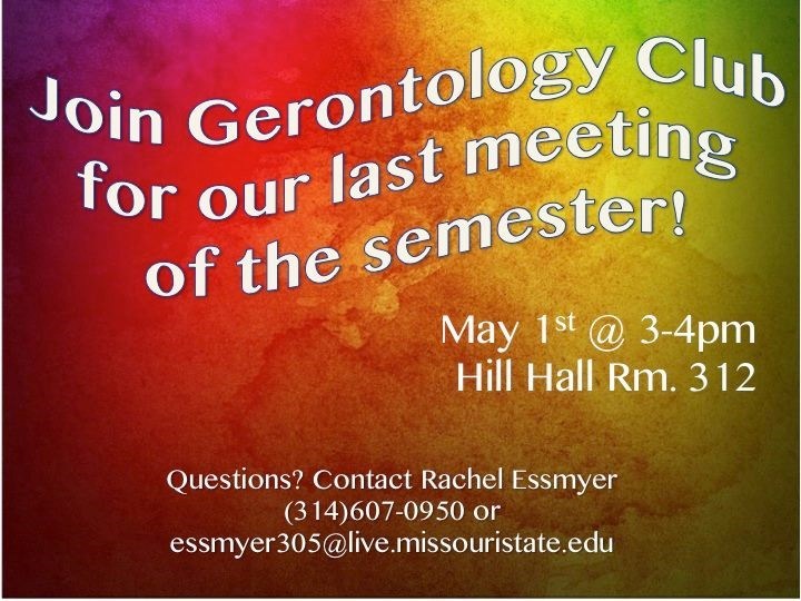 Gerontology Club: Final Meeting