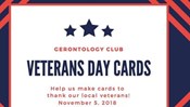 Gerontology Club Meeting - Veterans Day Cards