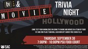 SAC Presents: TV and Movie Trivia Night