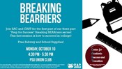 SAC Presents Breaking Bearriers:  How to Succeed in College