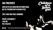 SAC Presents: International Day Of Persons With Disabilities Movie: Children of  a Lesser God