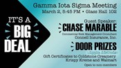 Gamma Iota Sigma Meeting