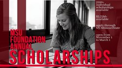 MSU Foundation Annual Scholarship Application is Available