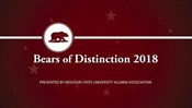 Bears of Distinction Dinner and Awards Ceremony